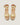 Lily Gold Leather Mid Wedge Espadrille - Odissi - 4