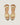 Lily Gold Leather High Wedge Espadrille - Odissi - 4