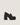 Gabriella Black Leather Platform Loafer - Odissi