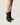 Hailey Black Leather Biker Boot - Odissi - 5