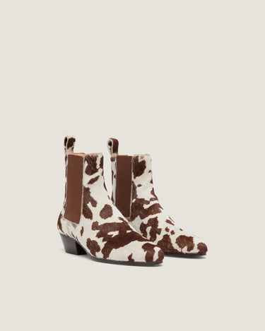 Ella Cow Fur Ankle Boot - Odissi - 2