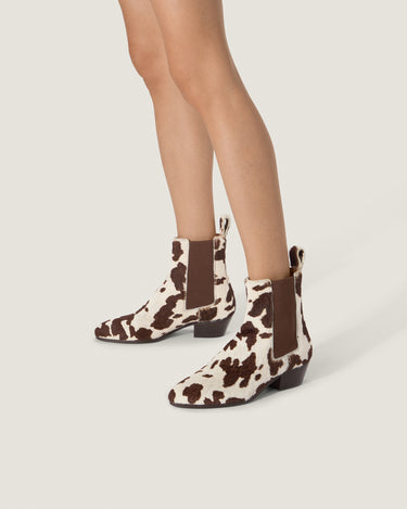 Ella Cow Fur Ankle Boot - Odissi - 5