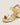 Brianne Gold Leather Platform Sandal - Odissi - 3