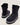 Rose Black Nylon Faux-Fur Lined Winter Boot - Odissi - 3