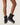 Rose Black Nylon Faux-Fur Lined Winter Boot - Odissi - 5