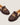 Jane Dark Brown Faux-Fur Grainy Goat Leather Loafer - Odissi - 3