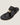 Olivia Black Leather Thong Sandal - Odissi - 3