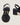 Olivia Black Leather Thong Heel Sandal - Odissi - 3