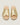 Lily Gold Leather Criss Cross Espadrille - Odissi - 4