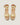 Lily Gold Leather Mid Wedge Espadrille - Odissi - 4