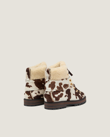 Heidi Cow Fur Shearling Hiking Boot - Odissi - 2