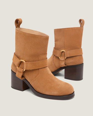Hailey Low Suede Biker Boot - Odissi - 3