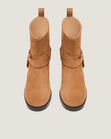 Hailey Low Suede Biker Boot - Odissi - 4