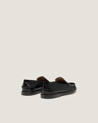 Kali Fur Penny Loafer in Brushed Leather - Odissi - 2